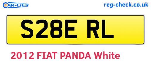 S28ERL are the vehicle registration plates.