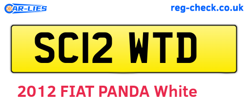 SC12WTD are the vehicle registration plates.