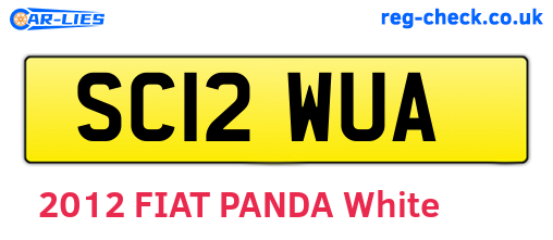 SC12WUA are the vehicle registration plates.