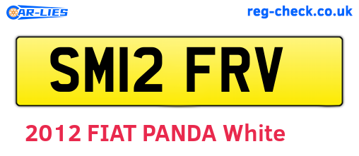 SM12FRV are the vehicle registration plates.