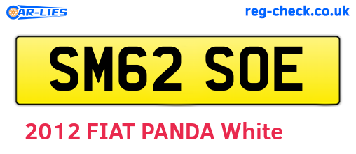 SM62SOE are the vehicle registration plates.
