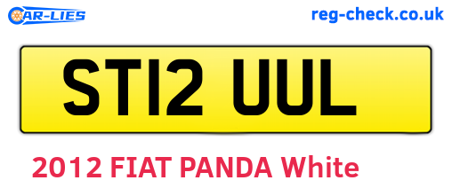 ST12UUL are the vehicle registration plates.