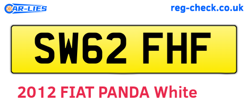 SW62FHF are the vehicle registration plates.