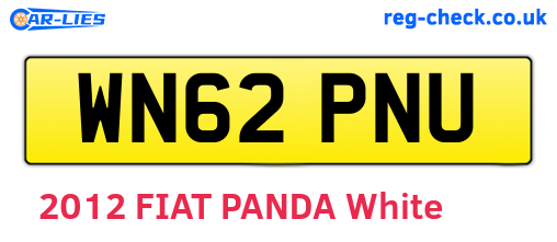 WN62PNU are the vehicle registration plates.