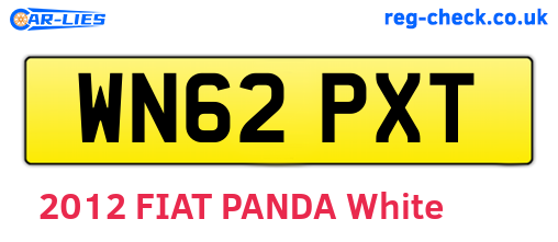 WN62PXT are the vehicle registration plates.