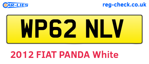 WP62NLV are the vehicle registration plates.