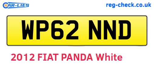 WP62NND are the vehicle registration plates.