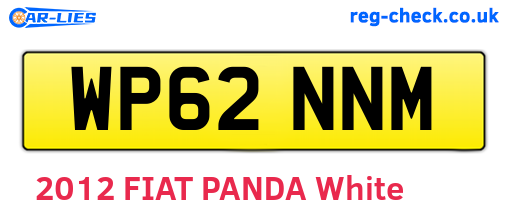 WP62NNM are the vehicle registration plates.