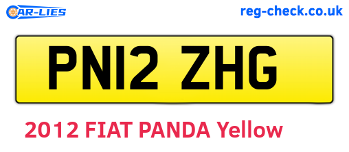 PN12ZHG are the vehicle registration plates.