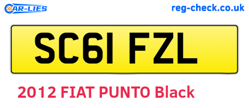 SC61FZL are the vehicle registration plates.