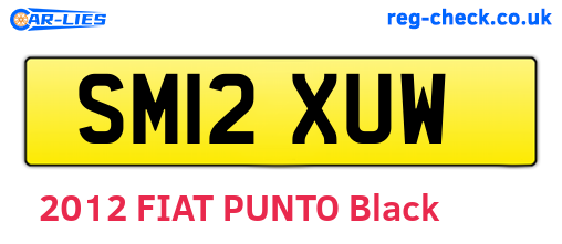 SM12XUW are the vehicle registration plates.