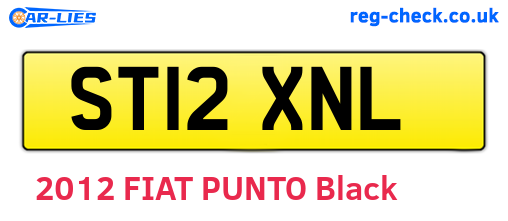 ST12XNL are the vehicle registration plates.