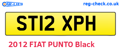 ST12XPH are the vehicle registration plates.