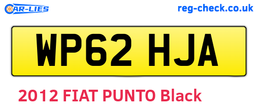 WP62HJA are the vehicle registration plates.