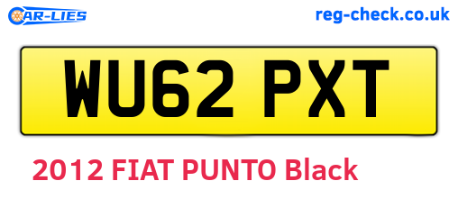WU62PXT are the vehicle registration plates.