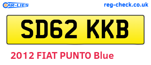 SD62KKB are the vehicle registration plates.