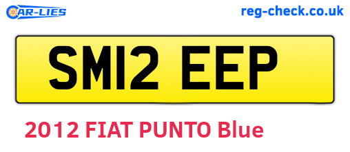 SM12EEP are the vehicle registration plates.