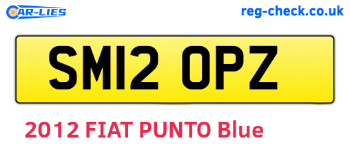 SM12OPZ are the vehicle registration plates.