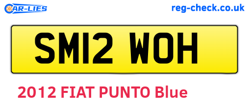 SM12WOH are the vehicle registration plates.