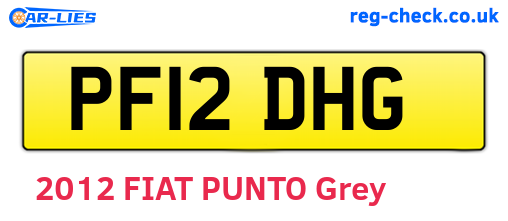 PF12DHG are the vehicle registration plates.