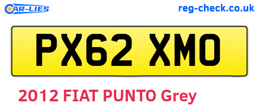 PX62XMO are the vehicle registration plates.