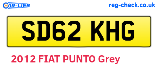 SD62KHG are the vehicle registration plates.