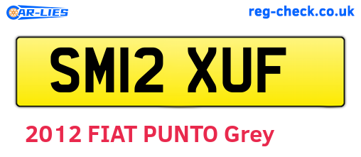 SM12XUF are the vehicle registration plates.