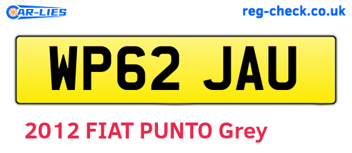 WP62JAU are the vehicle registration plates.