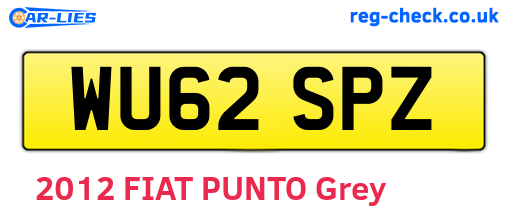 WU62SPZ are the vehicle registration plates.
