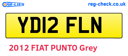 YD12FLN are the vehicle registration plates.