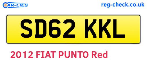 SD62KKL are the vehicle registration plates.