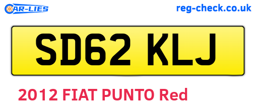 SD62KLJ are the vehicle registration plates.