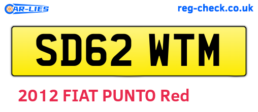 SD62WTM are the vehicle registration plates.