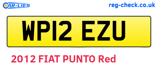WP12EZU are the vehicle registration plates.