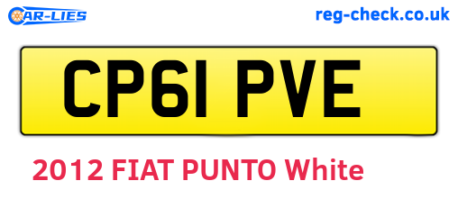 CP61PVE are the vehicle registration plates.