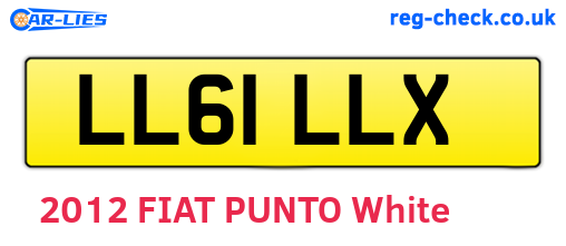 LL61LLX are the vehicle registration plates.