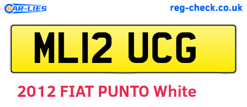 ML12UCG are the vehicle registration plates.