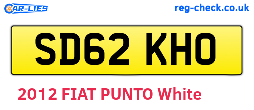 SD62KHO are the vehicle registration plates.