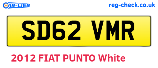 SD62VMR are the vehicle registration plates.