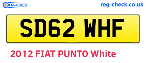 SD62WHF are the vehicle registration plates.