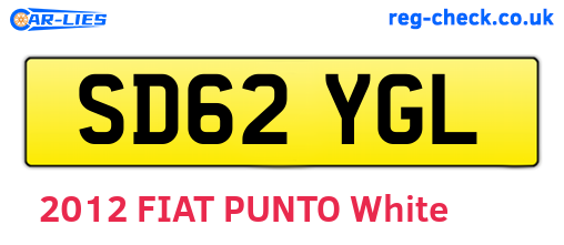 SD62YGL are the vehicle registration plates.