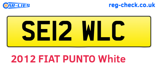 SE12WLC are the vehicle registration plates.