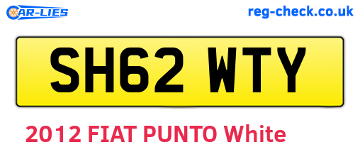 SH62WTY are the vehicle registration plates.