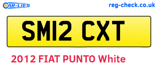 SM12CXT are the vehicle registration plates.