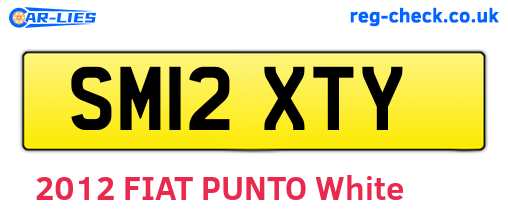 SM12XTY are the vehicle registration plates.
