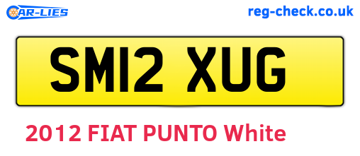 SM12XUG are the vehicle registration plates.