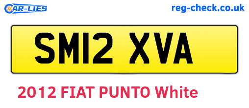 SM12XVA are the vehicle registration plates.