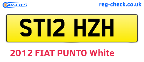ST12HZH are the vehicle registration plates.