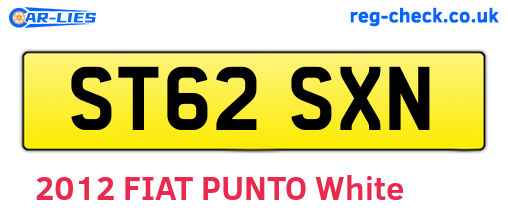 ST62SXN are the vehicle registration plates.