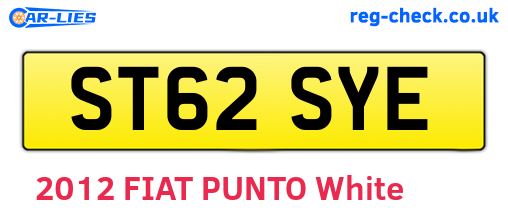 ST62SYE are the vehicle registration plates.